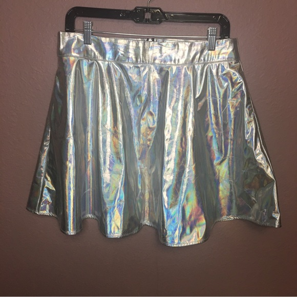 Blackheart Dresses & Skirts - Holographic Blackheart Skater Skirt by Hot Topic